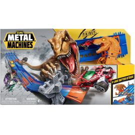 Set de Pistas Zuru 4 Carriles Raptor Attack Metal Machines
