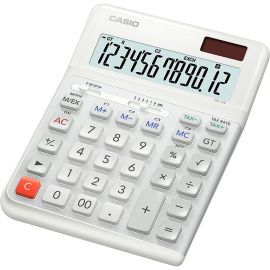 Calculadora Compacta Casio DE-12E-WE - Branco