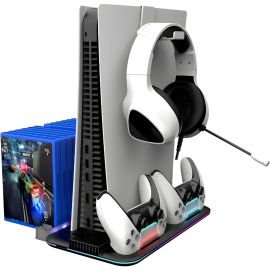 Estación de Carga Multifuncional Krab KBDS5 para PlayStation 5 RGB - Negro 