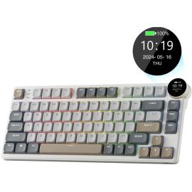 Teclado Mecánico Royal Kludge RKN80 75% RGB Inalámbrico Switch Red - (Inglés)