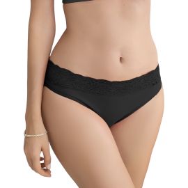 Bombacha Kalua B288PNG con Randa Talle P Femenino - Negro