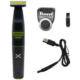 Aparalho de Barbear Sem Fio Xion XI-HAIRONE - Cinza/Verde.