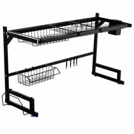 Escurridor de Platos y Cubiertos Decoteam - Negro 