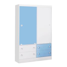 Ropero Abba 2 Puertas 131 QMOVI - Azul