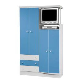 Ropero Abba 4 Puertas 848 QMOVI - Azul