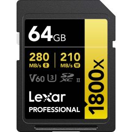 Memória SD Lexar Professional 1800X Serie Gold C10 U3 V60