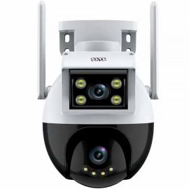 Cámara IP Satellite A-CAM008D 2 Cámaras Exterior Wifi - Blanco/Negro