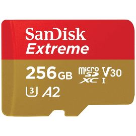 Memória Micro SD SanDisk Extreme 190-130 MB/s U3 com Adaptador