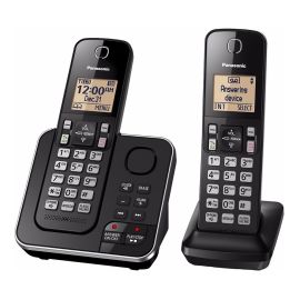 Teléfono Inalámbrico Panasonic KX-TGC362 2 Bases Bivolt - Negro