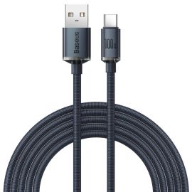 Cable USB-A a USB-C Baseus CAJY000501 Crystal Shine 100 W - Black 2 metros