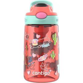 Garrafa Contigo Aubrey Autospout Kids - Coral Llamas 414mL
