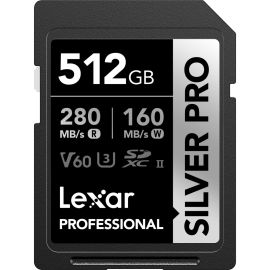 Memória SD Lexar Professional Silver Pro SDXC UHS-II 280-160 MB/s C10