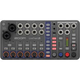 Mixer e Gravador Digital Zoom LiveTrak L-6 10 canais - Preto