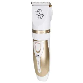 Kit Cortador de Pelo Onida ON-P2 para Mascotas Bivolt - Blanco/Dorado