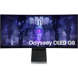 Monitor Gamer Curvo Smart Samsung Odyssey G8 LS34BG850SNXZA OLED 34" UWQHD 175 Hz / 0.03 ms - Plata