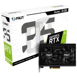 Placa de Video Palit GeForce RTX 3050 Dual 8 GB GDDR6 (NE63050018P1-1070D)