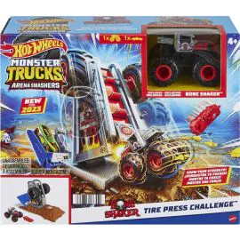 Pista y Vehículo de Juguete Mattel Hot Wheels Monster Trucks Arena Smashers (HNB87) - Surtido