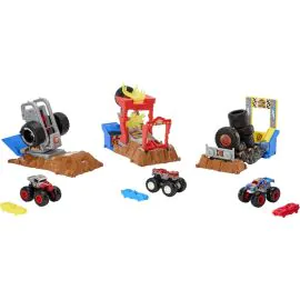 Pista y Vehículo de Juguete Mattel Hot Wheels Monster Trucks Arena Smashers (HNB87) - Surtido