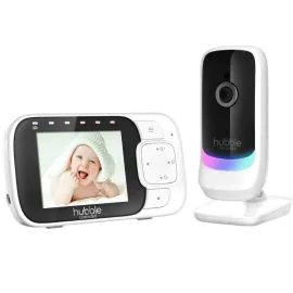 Baby Call Hubble Nursery View Glow Inalámbrico - Blanco/Negro 
