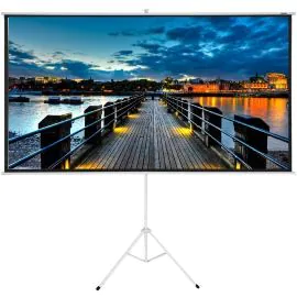 Pantalla de Proyección Quanta QTTLT100 100" con Trípode - Blanco 