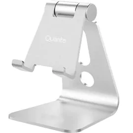 Soporte de Celular Quanta QTSCM10 para Mesa - Plata